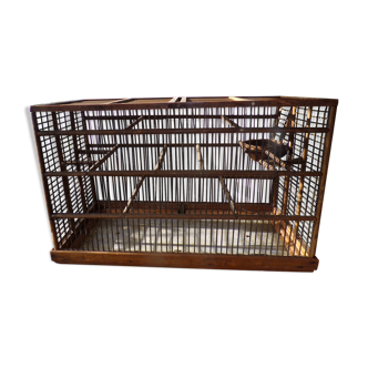 Ancient wooden birdcage