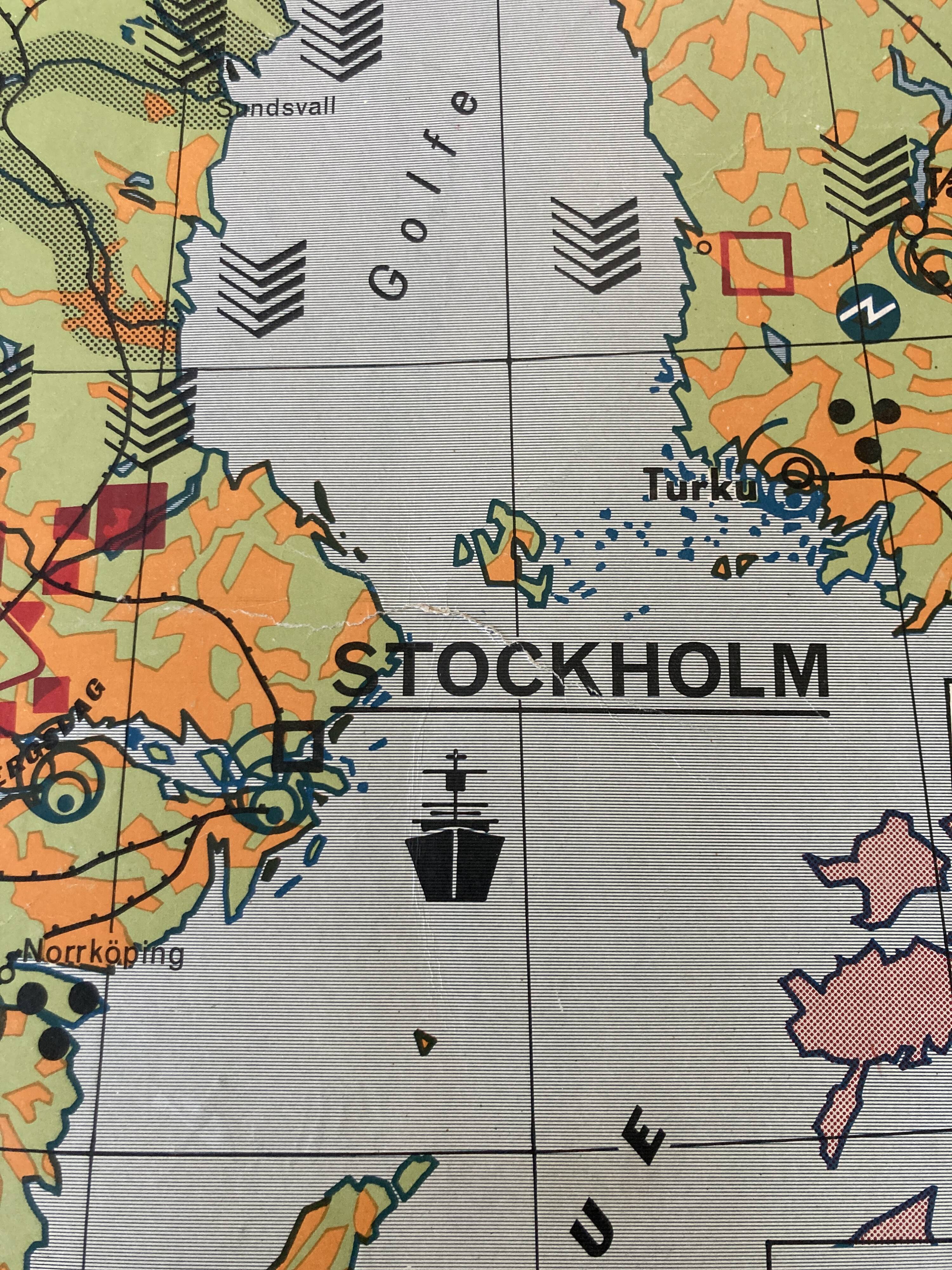 Old school map Scandinavian States