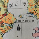 Old school map Scandinavian States