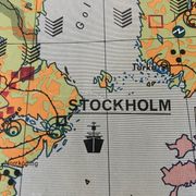 Old school map Scandinavian States