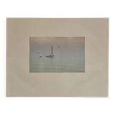 Lithographie par Henri Rivière Le Beau Pays de Bretagne - Brume en mer