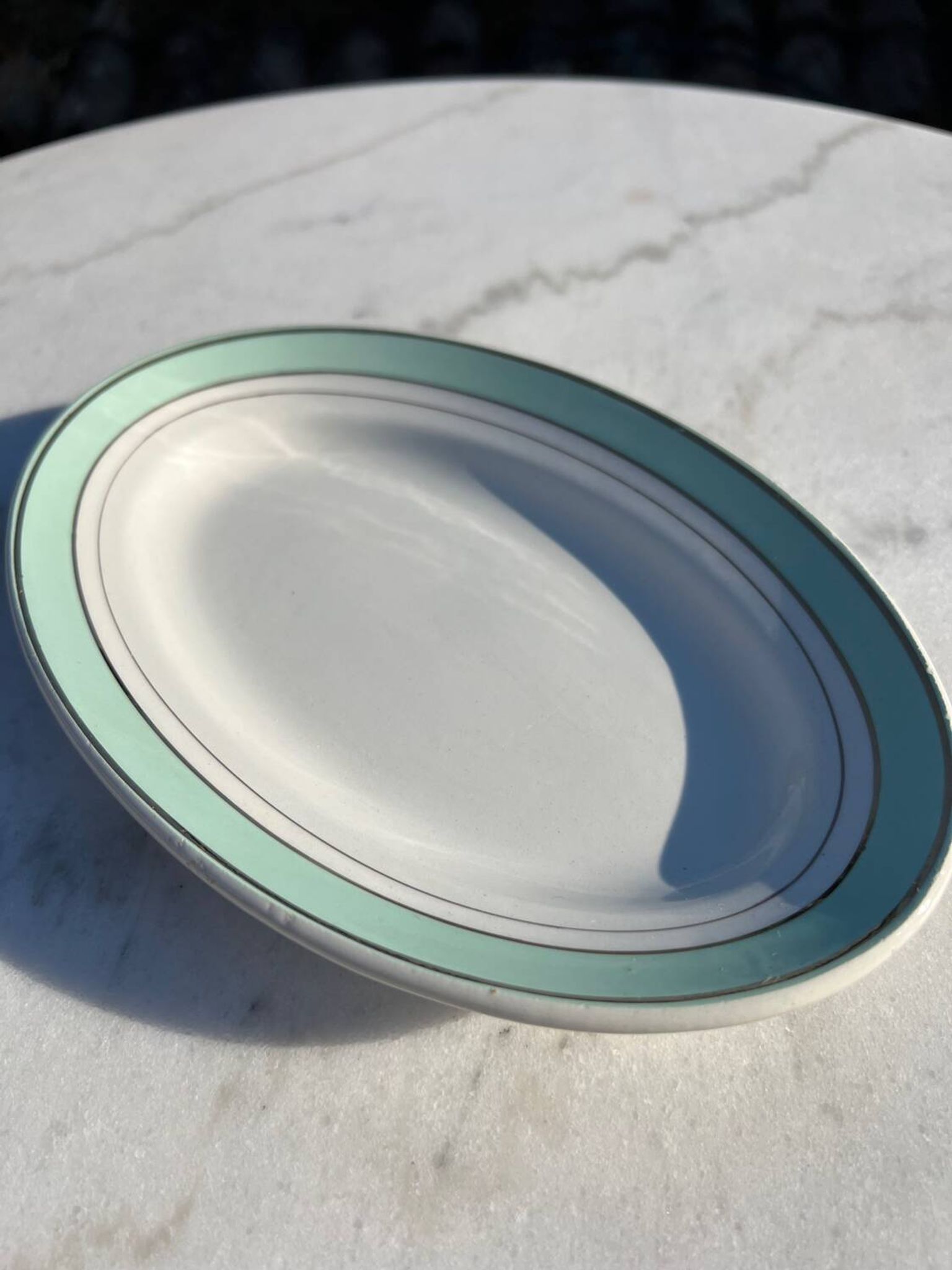 Ravier in half-porcelain from Lunéville - Épinay model