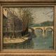 Tableau peinture Paris Ile St Louis XXe