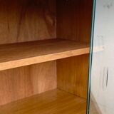 Armoire rotin et pieds compas 1960