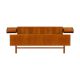Danish mid century teak queen size bed with nightstands, 1960s