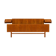 Danish mid century teak queen size bed with nightstands, 1960s