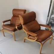 Paire de fauteuils scandinaves vintage