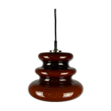 Brown glass pendant light 'AH 1' by Peill et Putzler