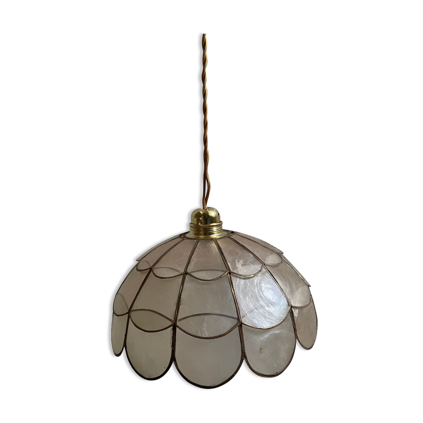 Suspension nacre et laiton