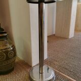 Champagne bucket holder in vintage chrome metal