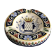 Ceramic ashtray painted coat of arms saint malo 14.5 cm