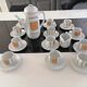 Bareuther porcelain coffee set 14 pieces 1970 waldsassen