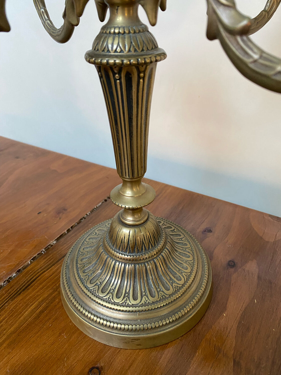 Brass candle holder