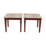 Set of two living side tables