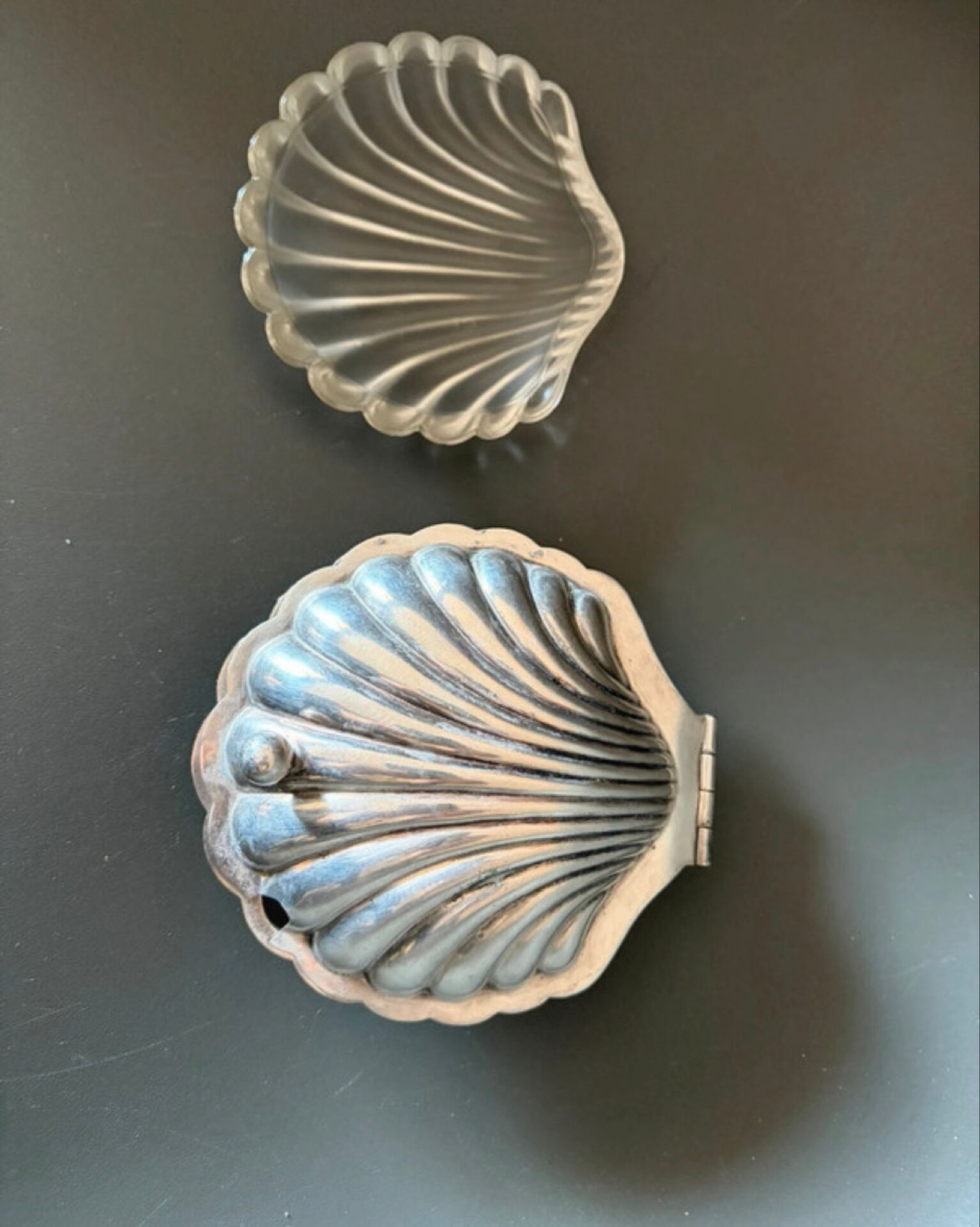 Shell Butter Dish & Vintage Toast Rack
