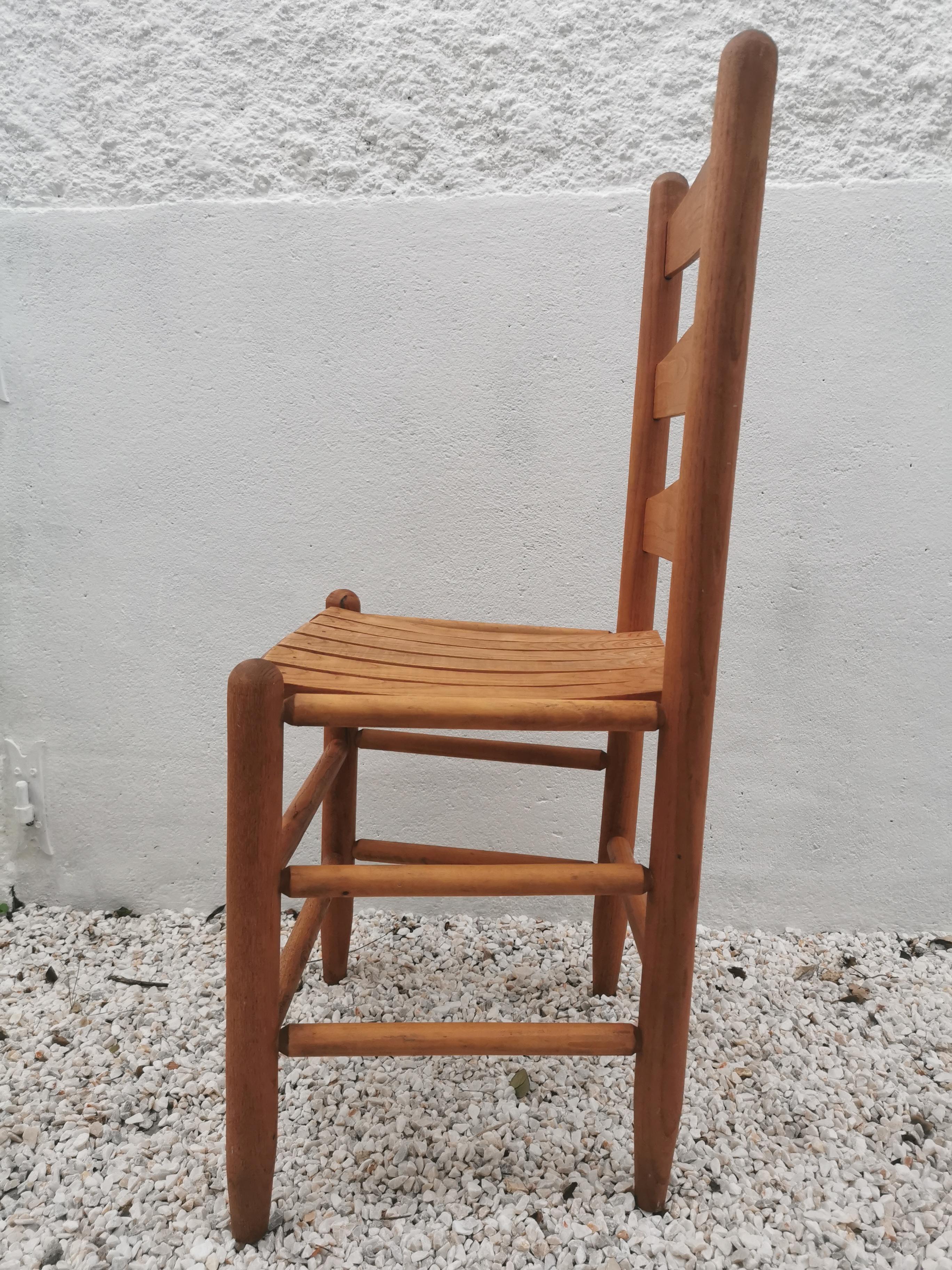 Mid-century pine chair