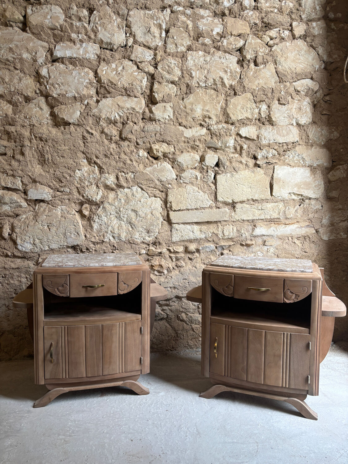 Pair of Art Deco bedside tables