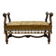 Banquette de fenêtre en noyer début XXème