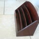 Wooden mail rack