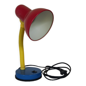 Multicolored desk lamp from the 80s