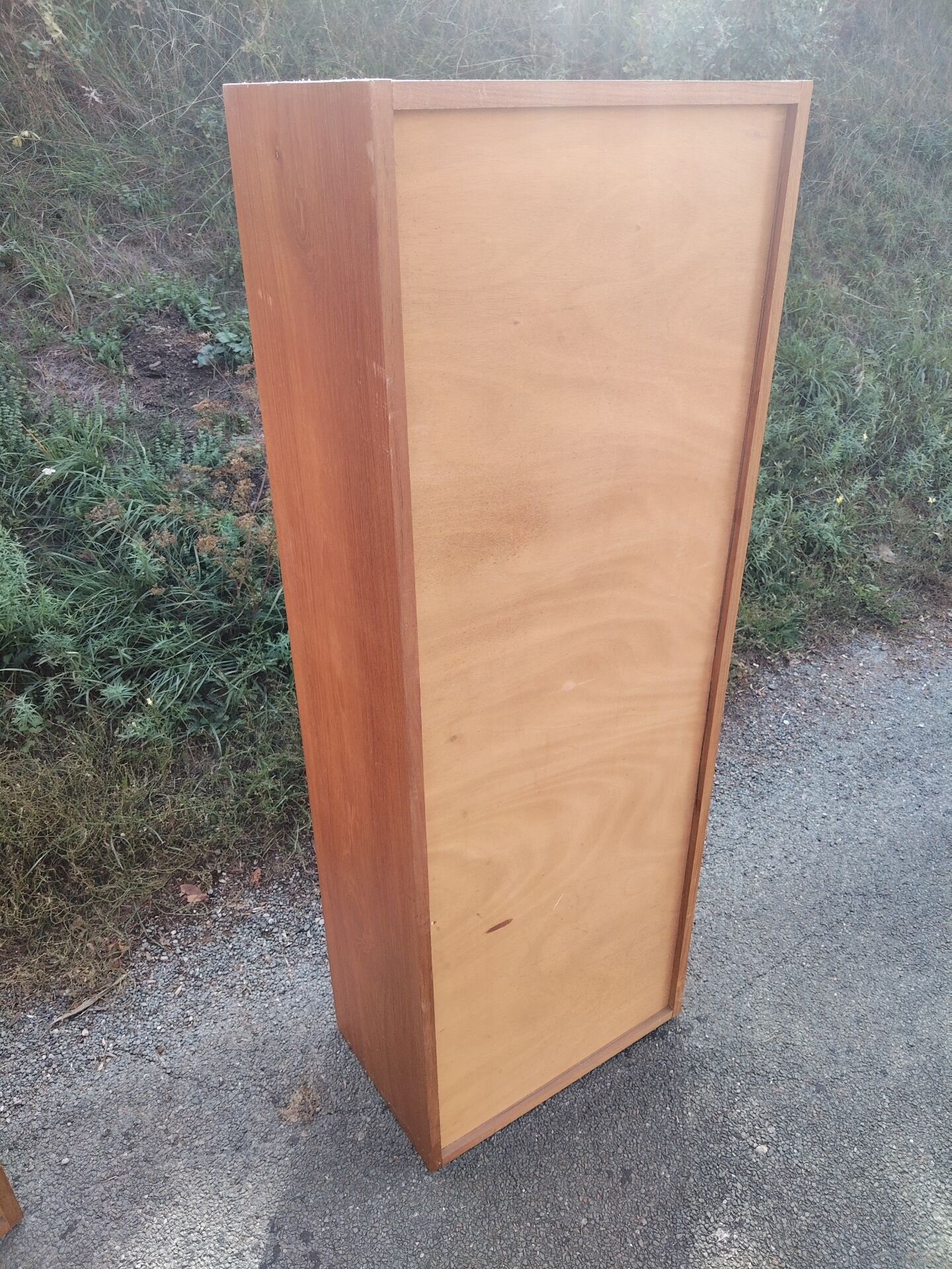 Pair of vintage column bookshelves from the 60s-70s Scandinavian style.