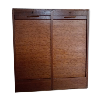 Double curtain binder