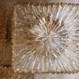 Ceiling lamp in iridescent glass