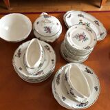 Service 85 pieces crockery Villeroy and Boch Vieux Strasbourg floral decoration