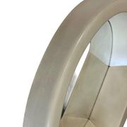 Vintage space age round wall mirror