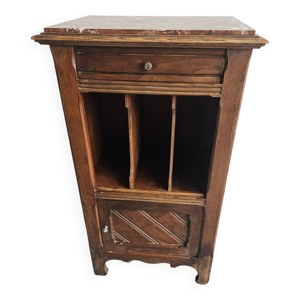 Chevet en bois avec rangement