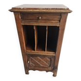 Chevet en bois avec rangement livres