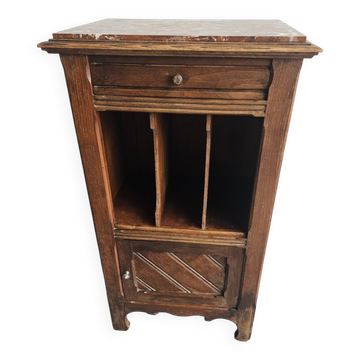 Chevet en bois avec rangement livres