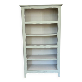 Large Celadon Green & Almond Milk Bookcase