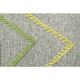 1970s Vintage Turkish Oushak Handmade Wool Cotton Gray Runner Rug 90x341