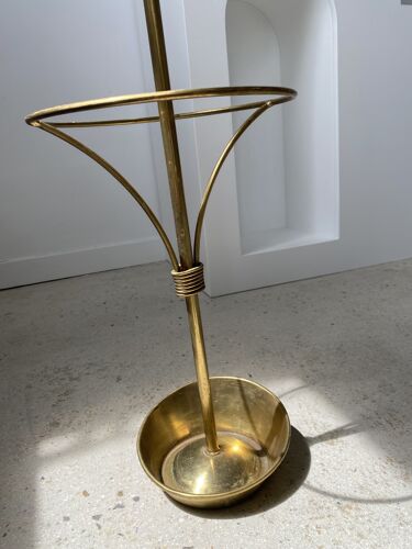 Vintage golden brass umbrella holder