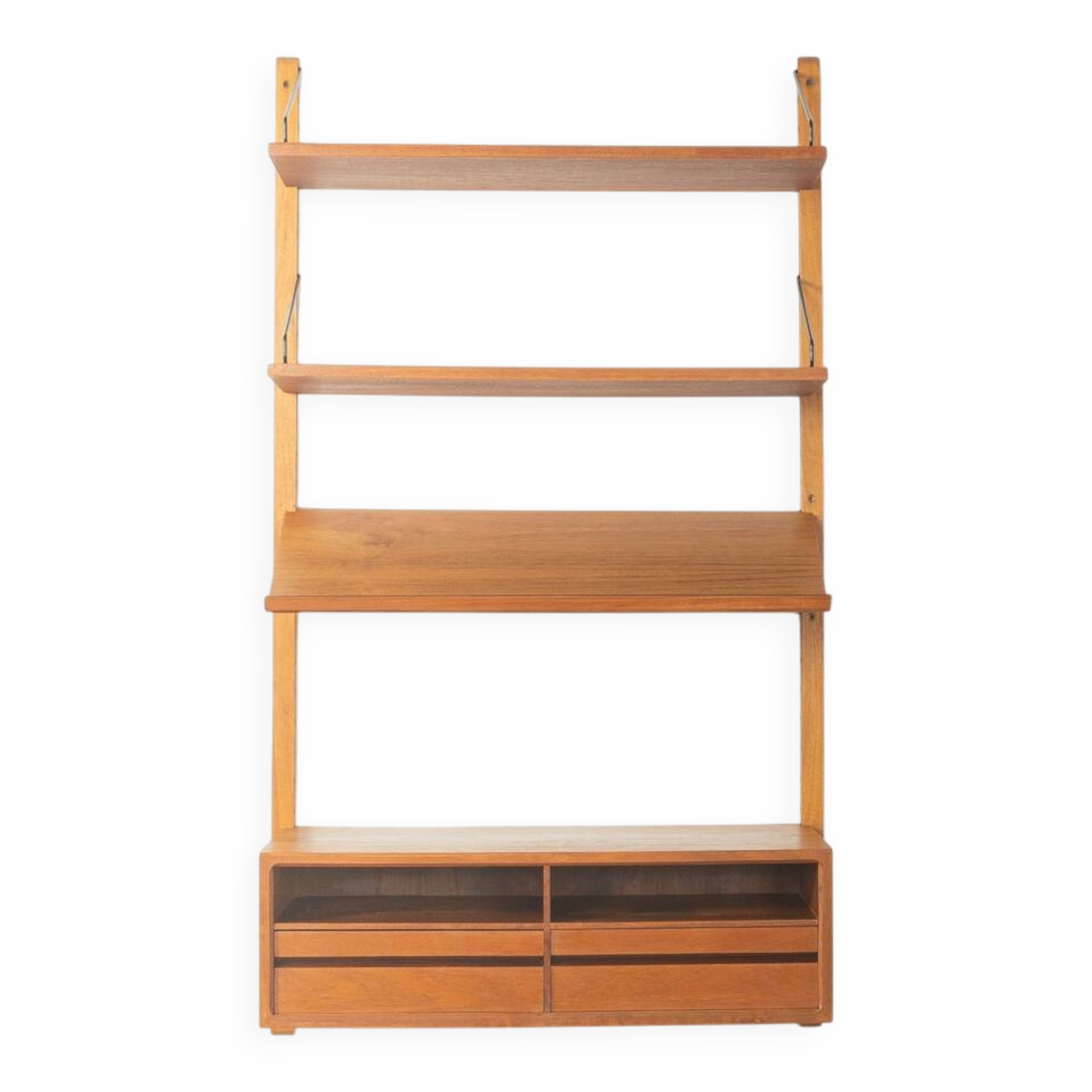 Étagère élégante par Poul Cadovius, années 1950, teck, Danemark