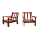 Pair of vintage Scandinavian armchairs, 1960s