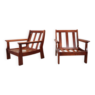 Pair of vintage Scandinavian armchairs, 1960s