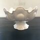 Large white scalloped cup