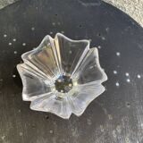 Crystal bowl in the shape of flowers, vintage Orrefors Sweden design