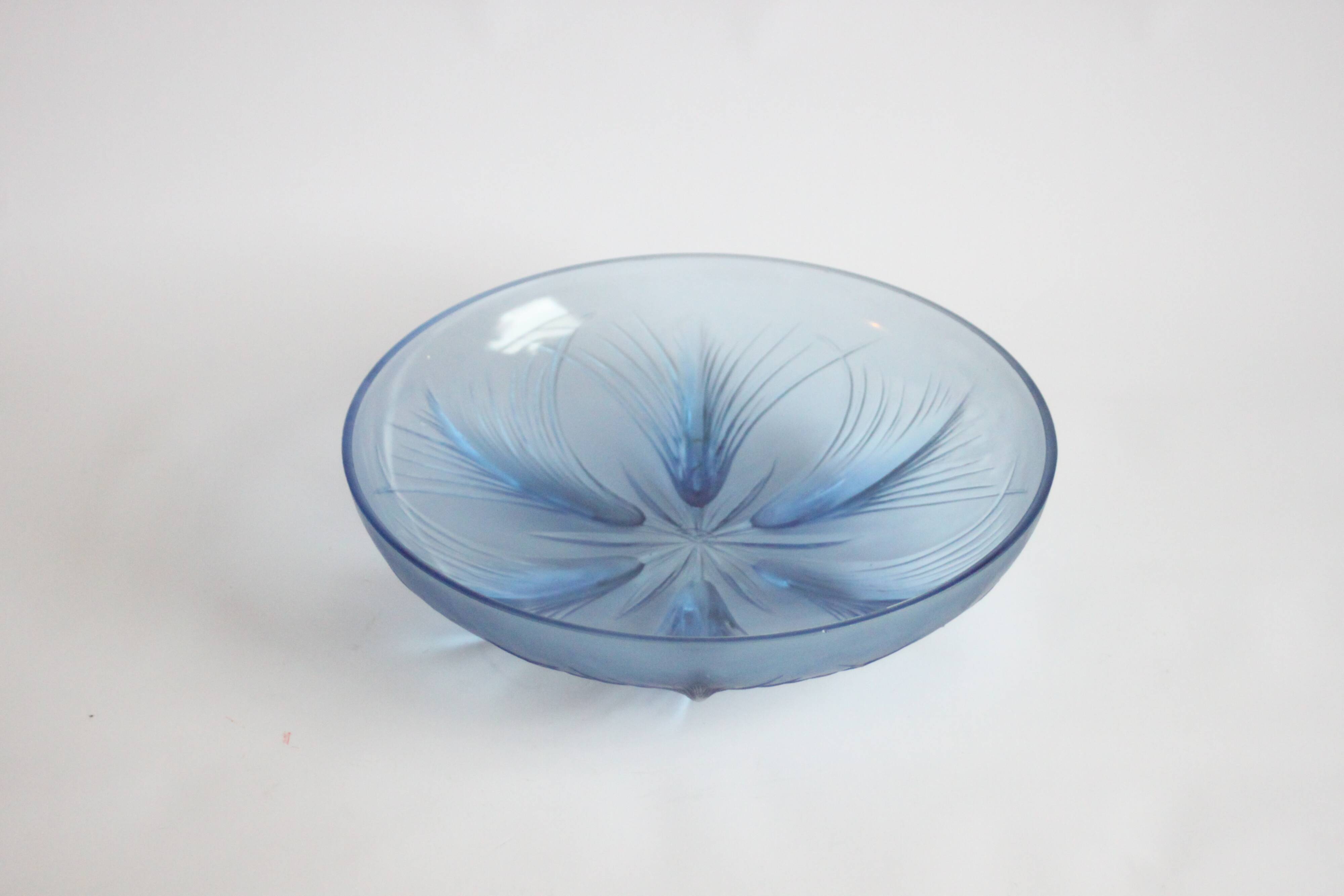 Papyrus bowl by Verlys glass, 1930s