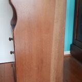 Louis Philippe style wooden chest of drawers with 3 drawers and 1 niche