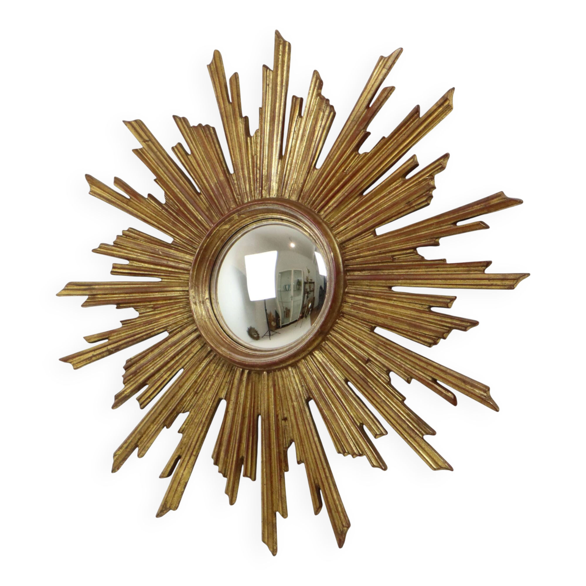 XL Sunburst convex sun mirror Deknudt rare 75 cm