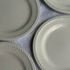 Set of 4 small vintage white dessert plates D21
