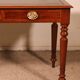 flat desk with two drawers from the 19th century in mahogany and inlays