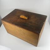 Antique handcrafted wooden workshop box, 20th century