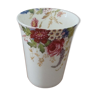 Gobelet  SDB porcelaine fine de chine motif floral