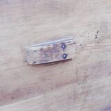 Oval table of grape harvesters from the Southwest in cherry wood