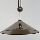 Florian Schulz Large Plated Nickel Pendant Lamp KEOS Pendant, 1970