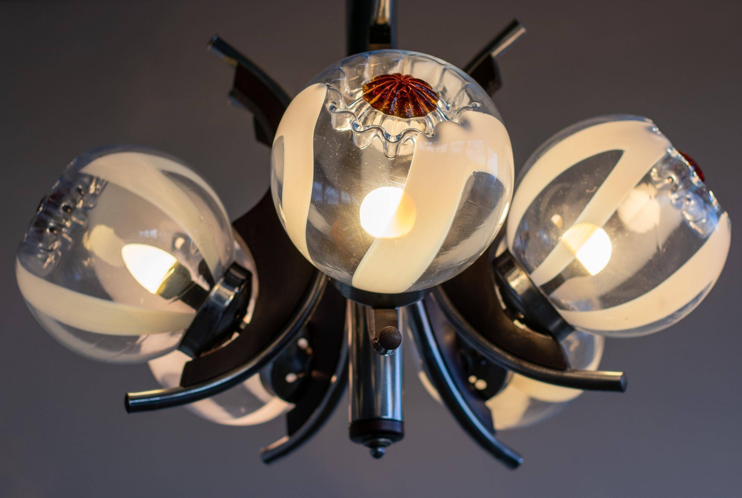 Murano glass chandelier by Mazzega, Italy, 1970